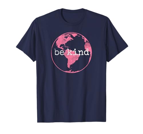Día de la Tierra Rosa Be Kind Camiseta