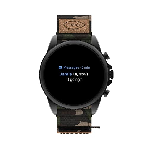 Fossil FTW4063 Men'S Gen 6 44Mm Stainless Steel And Cork Touchscreen Smart Watch thumb #9