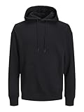 Jack & Jones Jjebasic Noos Sweat Hood Sudadera con Capucha, Hombre, Negro, M