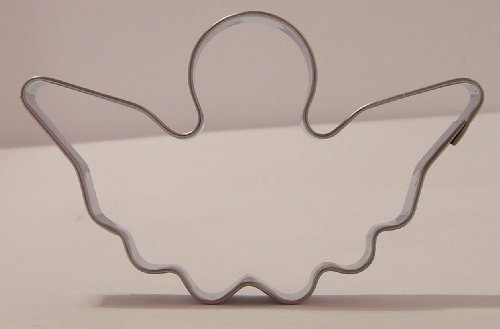 Molde para cortar bolachas, forma de anjo - aço inoxidável - 10 cm - qualidade garantida
