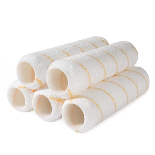 Mister Rui 9-Inch Microfiber Paint Roller Covers (5-Pack)