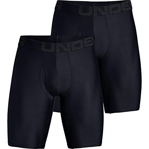 Under Armour Tech 9in Underwear - 2-Pack - Men's Black/Black, L