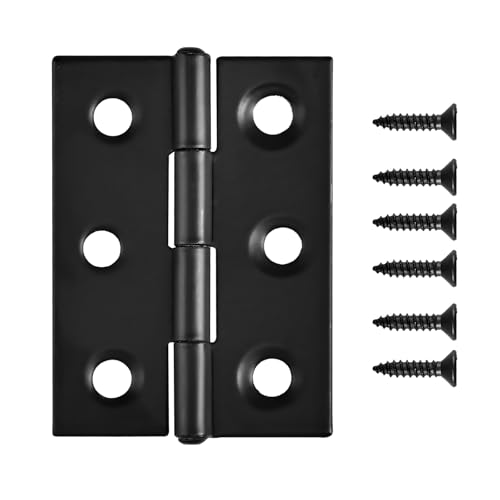 Image of 3 Inch Hinges for Door Window Lid and Wooden Box, Black 4 Pack