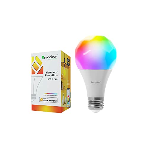 Nanoleaf Essentials Smart LED Color-Changing Light Bulb (60W) - RGB ...
