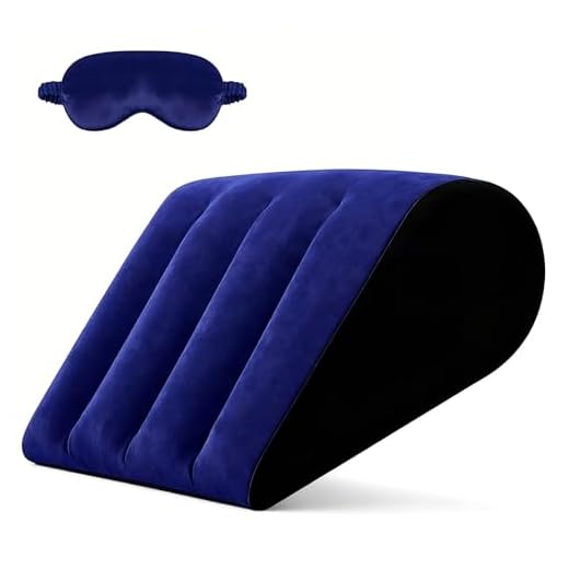 Aufblasbares Kissen - Einfache Hilfskissen für Yoga-Haltung, Keilkissen Bett Aufblasbare Keilkissen, Lendenkissen, Bettkeilkissen für Kopfteil Reduziert Taille und Druck für Reisen und Schlafen (Blau)