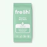 FreshWipes Antibacterial Body Wet Wipes For Adults 1 Pack (12 Wipes) - Ocean Fresh Scent - Extra Large Biodegradable - Dermatologically Tested & Suitable for Elderly or Disabled - Great for Camping