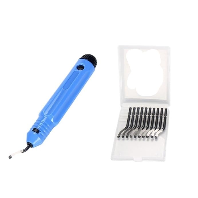 DIY Figure Model Sanding & Trimming Tool Kit, Deburring Trimming Knife & Scraper with Detachable Blade Head for 3D Printed Model Finishing(Five Piece Set)