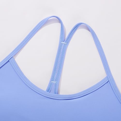 Image of Weixinbuy Girls Swimsuits Bikini Set Kids Bathing Suit Bikini Top Bottom 2Pcs Teen Girls' Swimwear Set