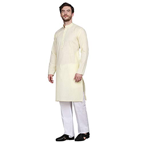 Image of Jagdish GARMENTS Cotton Trendy Embroidery Kurta for Men for Festive