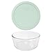 Pyrex (1) 7203 7 tasses et (1) 7402-PC 6/7 tasses avec couvercle bleu