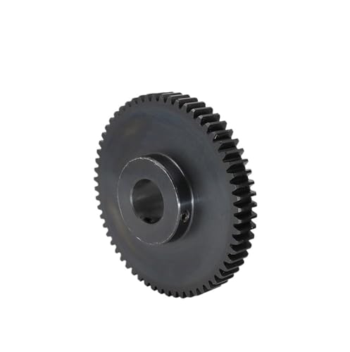 Bevel Gear Pinion Hardware Mechanical Cylindrical Gear 1.5M-80T Bore 10/12/15/16/17/19/20/25mm Teeth Thickness 12mm Blackening Carbon Steel Worm Gear for Electric Motor(15mm)