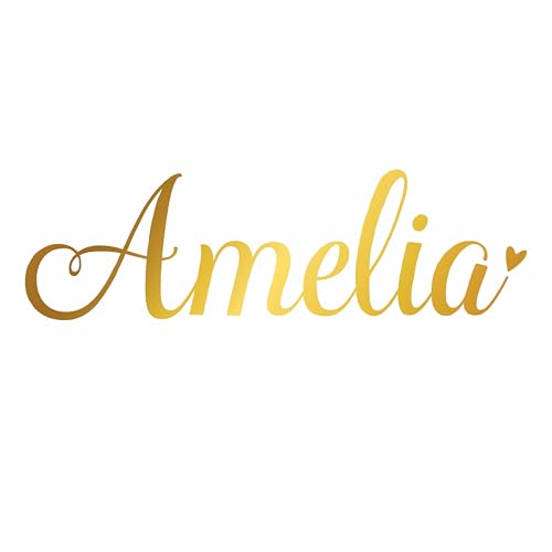 Vinilo personalizado para pared color dorado