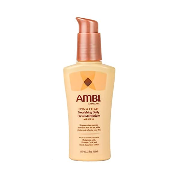 Ambi Even & Clear Daily Facial Moisturizer with SPF 30, 3.5 Ounce