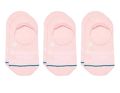 Stance Men's Basic No Show Socks [3 Pack] (Medium, Pink)