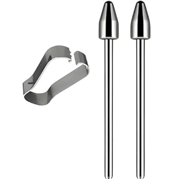 Ponta de Metal para Caneta S Pen Compativel com Samsung Galaxy Note 10 Note 20 Tab S6 lite S7 S8 S9 S7FE S9FE S22 (METAL) 2 PONTAS