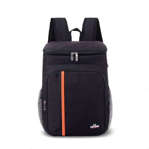 Mochila Térmica 30L PREMIUM Oxford Impermeável Cooler Bag com Isolamento até 16h – Bolsa Térmica para Praia, Viagem, Trabalho e Camping – Preta