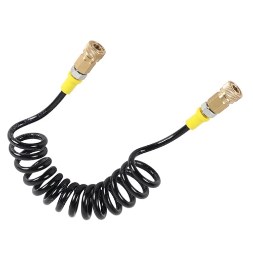 Dcfbkl Manguera remota de nailon de alta presión, estructura desmontable, conexión rápida, tubo de resorte, motocicleta, bicicleta, coche, espirales largas