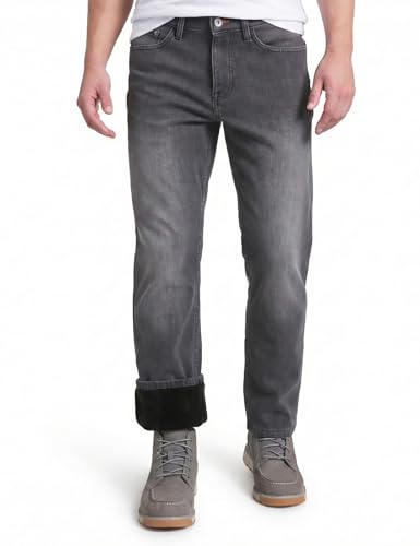 Weatherproof Vintage Fleece Lined Jeans Men - Regular Fit | Soft & Warm Cold Weather Insulated Fleece Winter Pants for Men