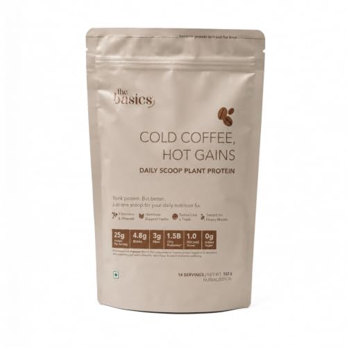 Image of Daily Scoop Plant Protein for Women, 25 g Vegan Protein with Vitamins & Herbs, Coffee Flavor, 500 g (Pack of 1)