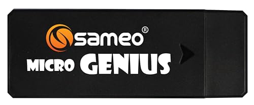 Image of Sameo Micro Genius 8 Bit HDMI Gaming Console for Kids with 800 Built in 1 Classic HD Games Toy Birthday Gift for Boys Girls - Black