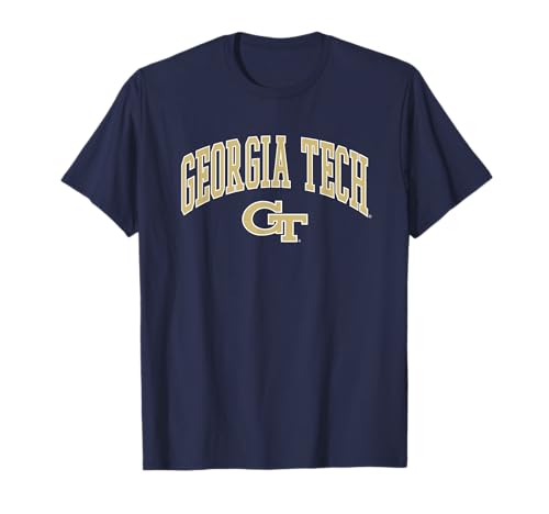 Georgia Tech Yellow Jackets Arched Navy Officially Licensed T-Shirt