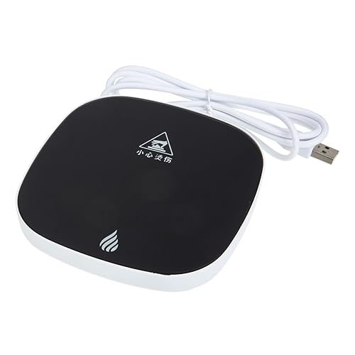 PRETYZOOM USB Heating Pad for Tea and Beverages Automatic Temperature Control Compact Design for Desk Use for Home Office