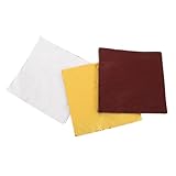 PLAFOPE De 3 Papel de Aluminio para Envolver y Chocolates Láminas Cuadradas con Textura de de Naranja Papel de Envoltura para y Colores Metálicos Plata y Café