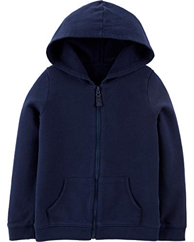 Sweat à capuche Carter's anti-courants d'air fermeture éclair facile fille marine