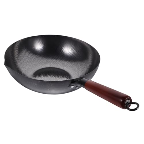 Wok tradicional de hierro con mango ergonómico miniatura 1