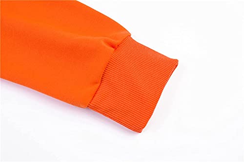 Image of Women Halloween Pullover Shirts Slouchy Pumpkin Long Sleeve Sweatshirts Off Shoulder Tops