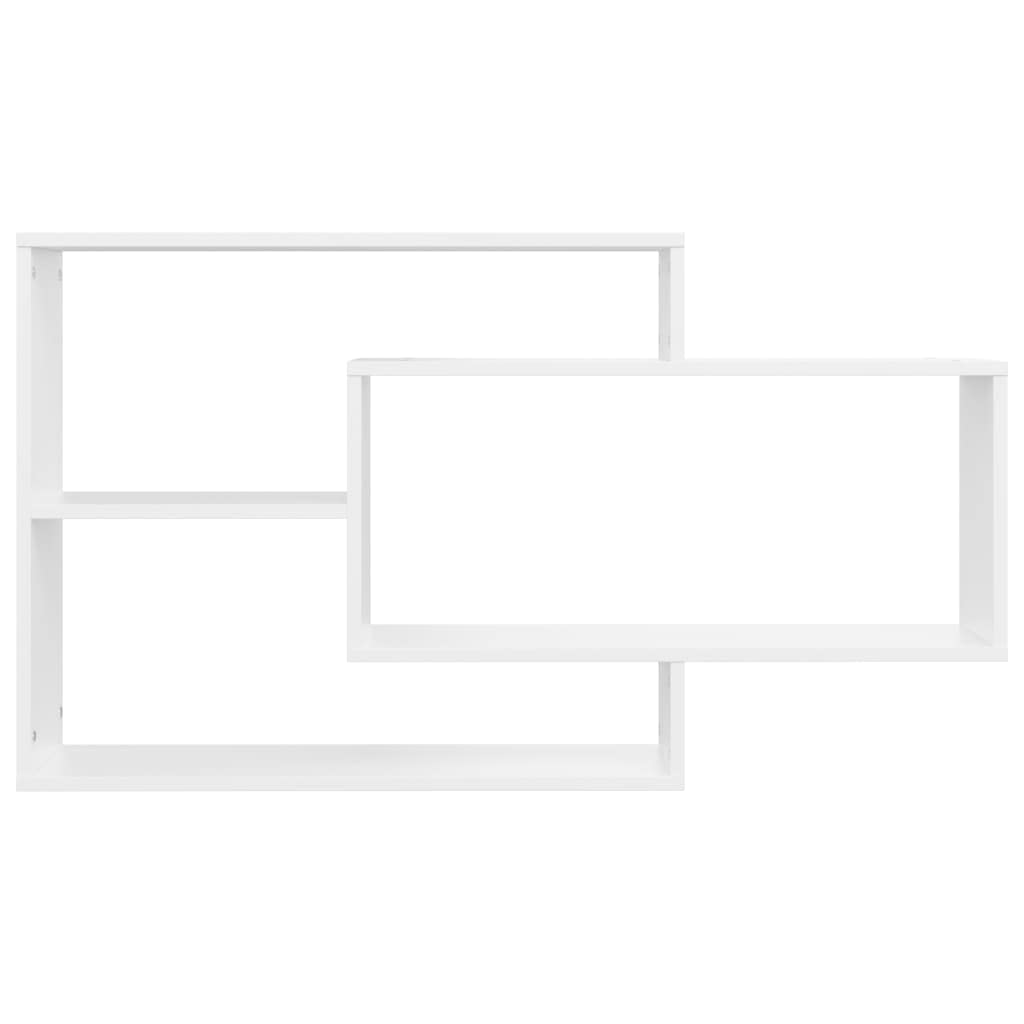 INLIFE Estantería de Pared Blanca para Almacenaje, Mueble 104 x 20 x 58,5 cm de Material de Madera