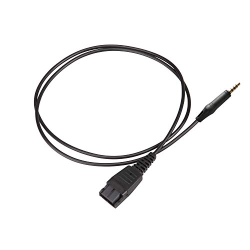 3.5mm Headset Connector, 3.5mm Jack Headset Cable for Telephone Headset with Cell Phone iPhone Androids Laptops PC with Single 3.5mm Jack, Compatible with Jabra and Mairdi Headset