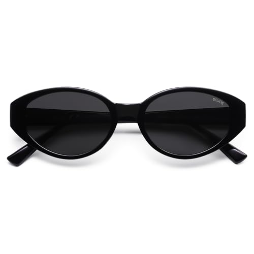 SOJOS Retro Oval Polarized Sunglasses for Women Chic Cat Eye Trendy Vintage Shades UV400 Protection4