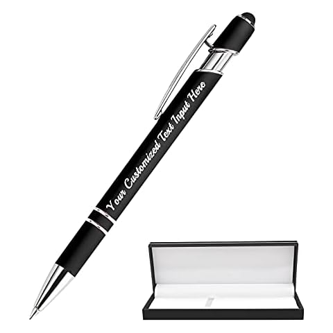 Custom Pen Soft Touch Ballpoint Pens Only One with Stylus Cover