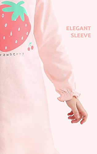 BANGSAUR Girls' Dress Cotton Homewear, Princess 2-Pack Dresses 3-12 Years4