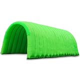 WGIA Green Inflatable Tunnel Entrance with Blower, 24x10.4x8.2 FT Sports Tunnel for Football, Rugby, School Events, Team Branding, Outdoor Business Promotions