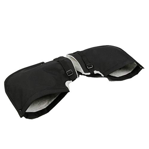 1 Par Guantes De Manillar para Moto Guantes De Manillar De Motocicleta Impermeables De Invierno Cálido para La Mayoría De Manijas De Motocicletas Y Scooters Manoplas De Cuero De PU Cover
