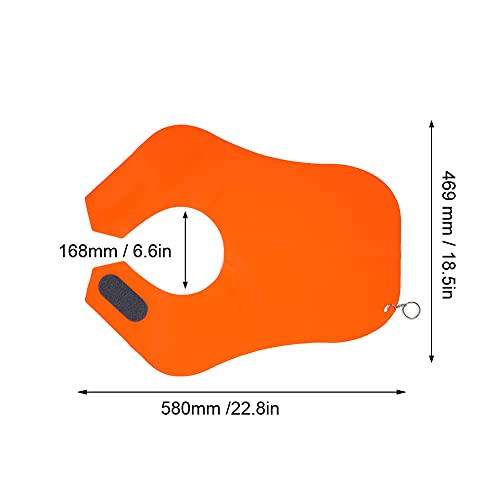 Capa de peluquería de silicona naranja para corte y tinte miniatura 2