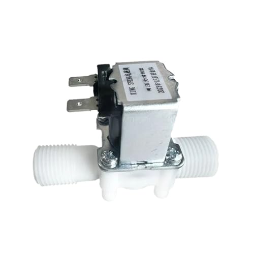 Électrovanne 12V normalement ouverte en plastique 1/2" pour circuit d'eau sous pression