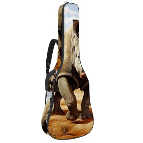 Housse de transport pour guitare acoustique en tissu Oxford étanche Wild Rhino