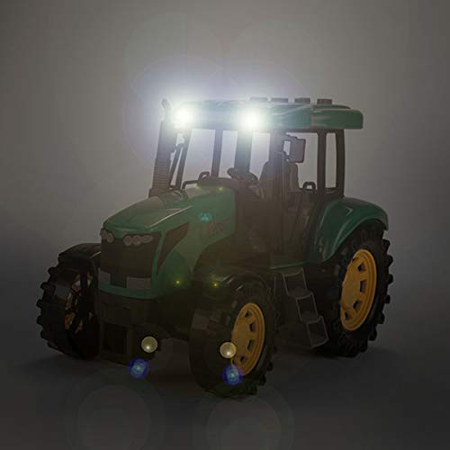 Toi-Toys zabawka dla dzieci, traktor ze światłem i dźwiękiem ok. 27 cm (zielony)