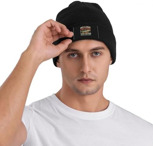 Buy A Man Eat Fish He Day Teach Fish Man to A Lifetime Warm Knit Hat Cap Women Men for Winter Outdoor Black — view 6
