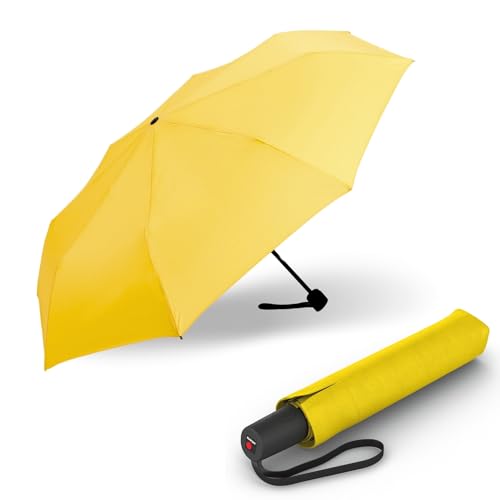 Knirps Regenschirm I.200 Medium Duomatic mit Schirmtasche I kleiner Taschenschirm mit Drucktaste I Regenschirm automatisch & kompakt I Taschenregenschirm leicht & sturmfest