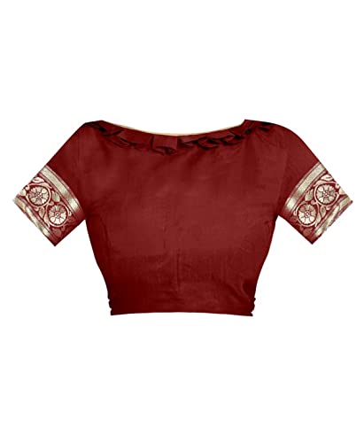 Sugathari Women Banarasi Sari Pure Kanjivaram Silk Saree Soft New Ladies 2023 Design Wear Pattu Sarees Latest Cotton Party Sari Collections with Blouse Piece for Wedding Sadi (PARI S-1