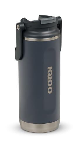 IGLOO Tumbler 16 Edelstahl Thermoflasche 450 ml – Auslaufsichere Trinkflasche für Sport, Outdoor & Alltag – Doppelwandige Isolierflasche hält Getränke lange kalt oder heiß – Robuster Begleiter