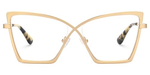Image of VOOGLAM Butterfly Blue Light Glasses for Women Anti Eyestrain Dry Eyes Computer Phone TV Eyewear Felicja