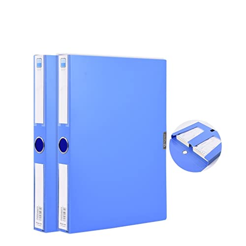 Raccoglitore ad anelli formato A4, confezione da 4, doppio scomparto, per forniture per ufficio finanziario, contiene fino a 700 fatture