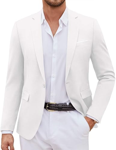 Image of COOFANDY Mens Casual Blazer Suit Jackets One Button Sport Coats Lightweight Business Sports Jackets
