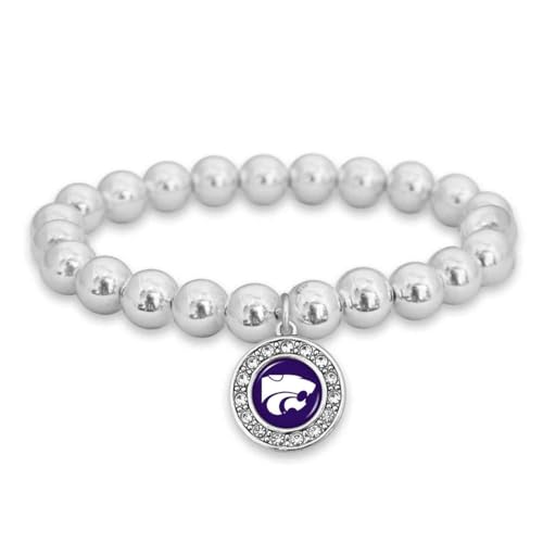 Kansas State Abby Stretch Bracelet Jewelry Gift Licensed KSU
