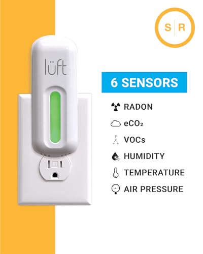 Radon-and-Indoor-Air-Quality-Monitor-Portable-Plugin-Continuously-Measures-Also-VOC-eCO2-Temperature-Pressure-and-Humidity-Wi-Fi-Connected-Mobile-App-Included